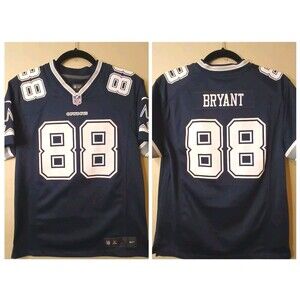 NIKE NFL Dallas Cowboys Jersey Youth Sz L 14/16 Dez Bryant #88 Blue Silver EUC